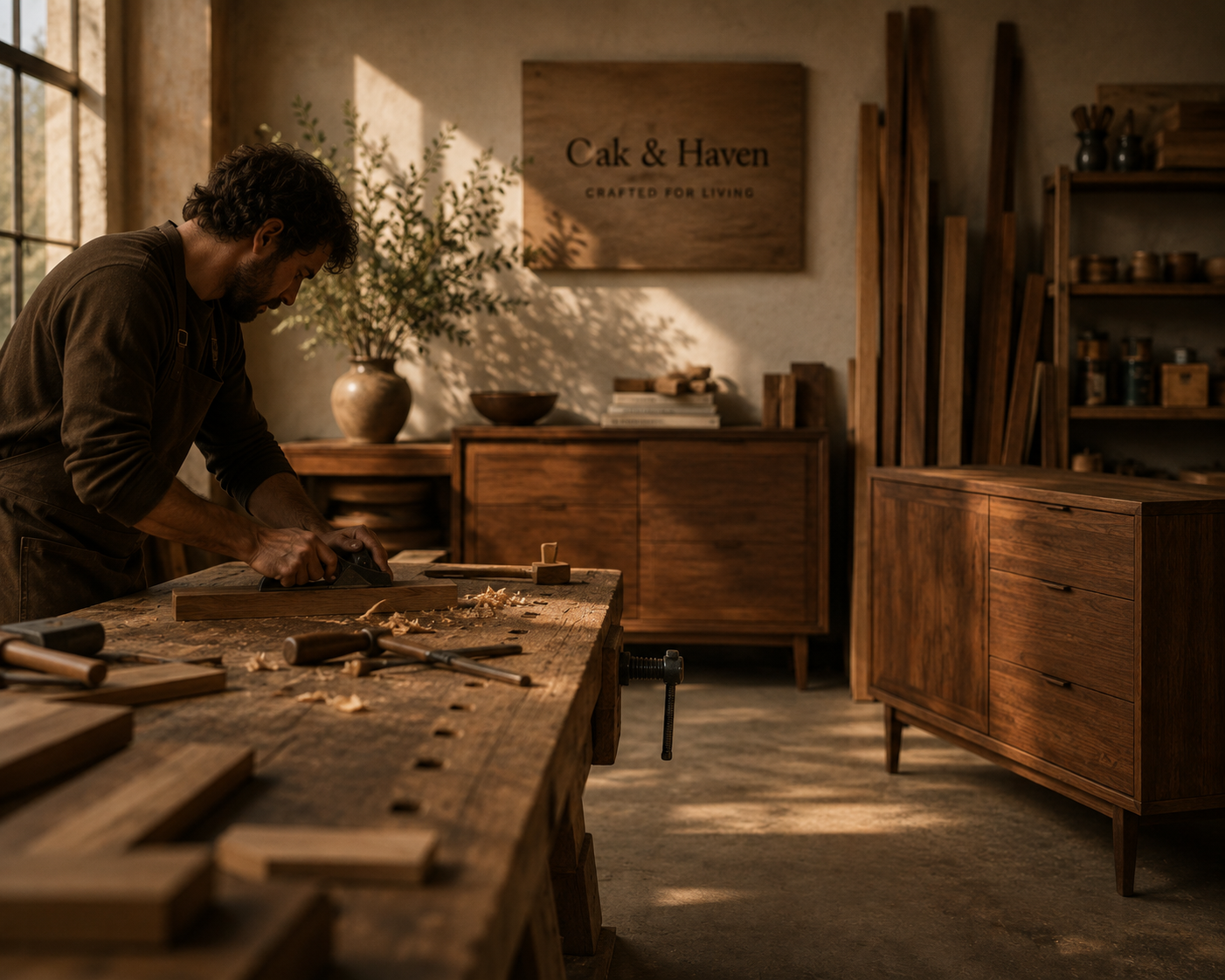 Oak & Haven craftsmanship and furniture making